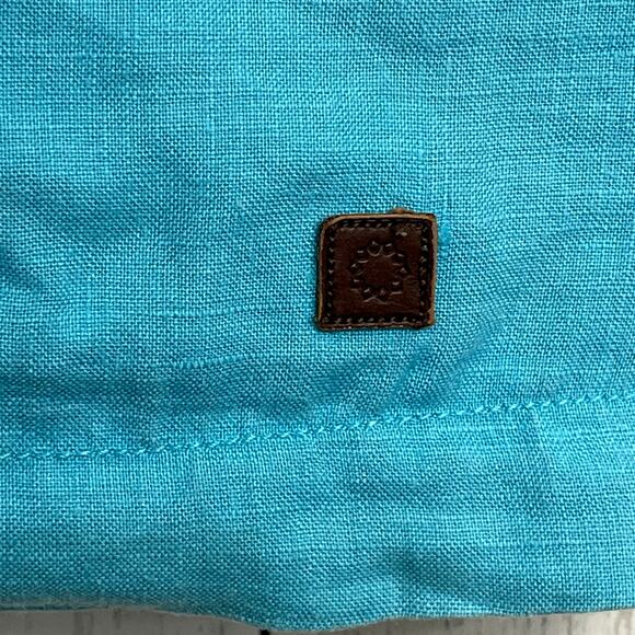 Street One Linen Blue Sleeveless Lined Pockets Knee Length Summer Dress 10 - Picture 7 of 15